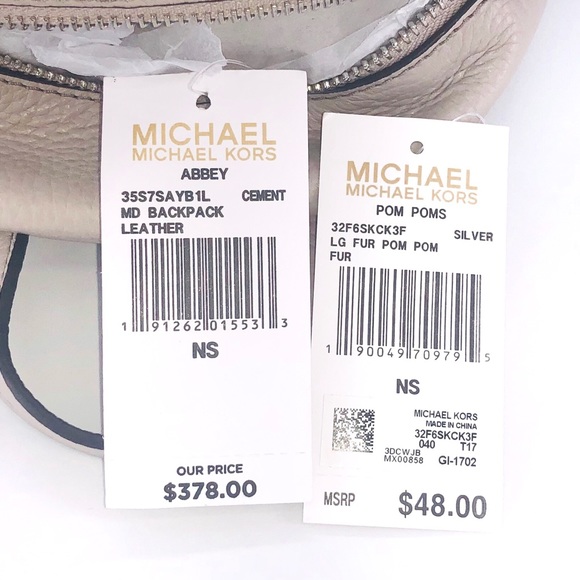 2PCS Michael Kors Abbey Backpack Charms - Picture 8 of 8